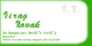 virag novak business card